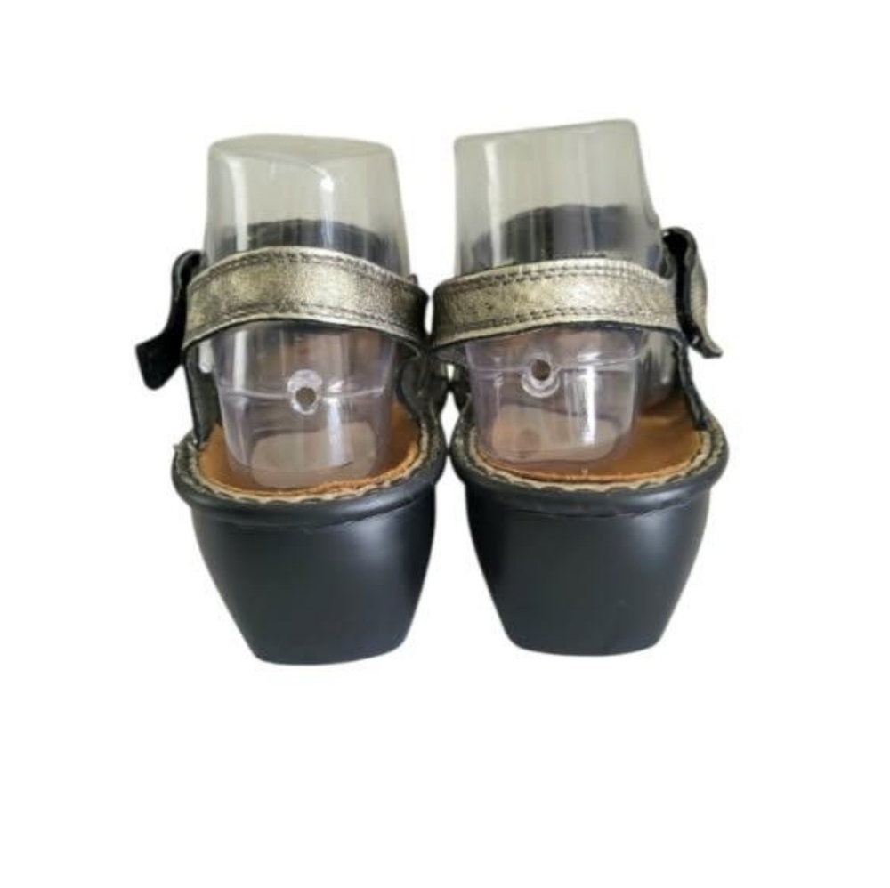 39 NAOT Faso Leather Metallic Metal Slingback Open Toe Sandal Shoe Women 8 8.5 - Picture 8 of 16